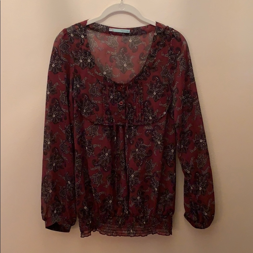 Maurices Floral Blouse